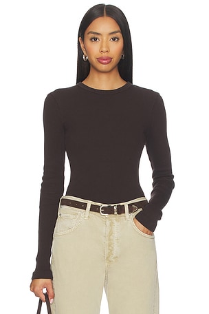 Pilar Waffle Crewneck Top Citizens of Humanity